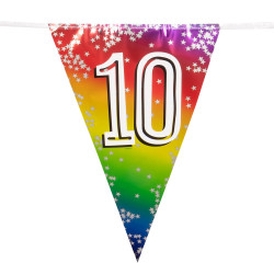 Narozeninová  girlanda '10' (6 m)